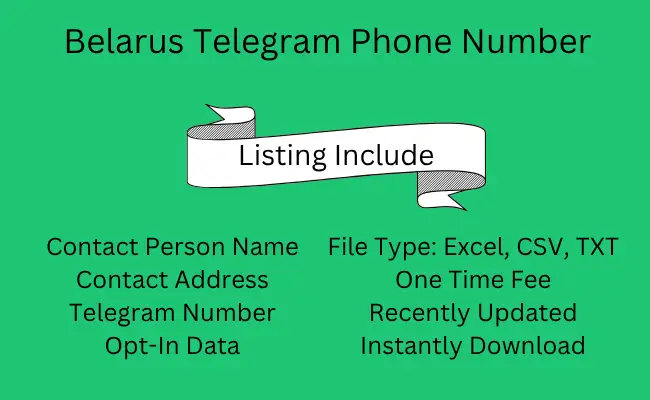 Belarus Telegram Phone Number