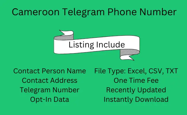 Cameroon Telegram Phone Number