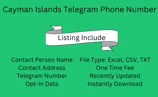 Cayman Islands Telegram Phone Number
