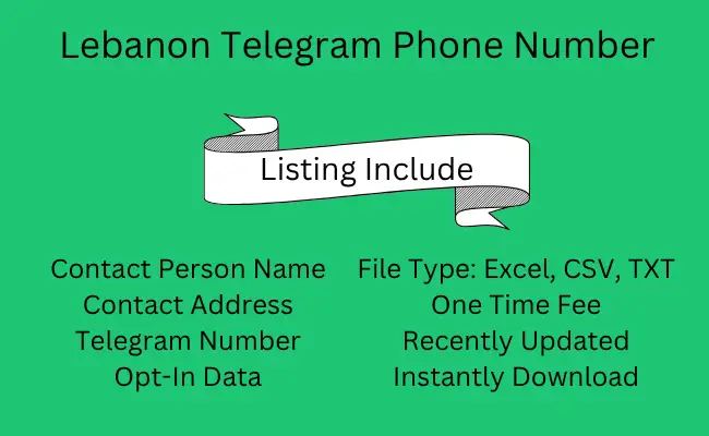 Lebanon Telegram Phone Number
