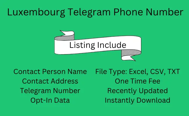 Luxembourg Telegram Phone Number