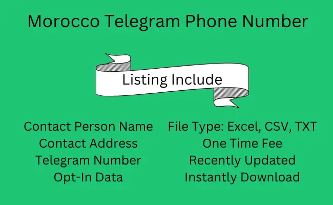 Morocco Telegram Phone Number