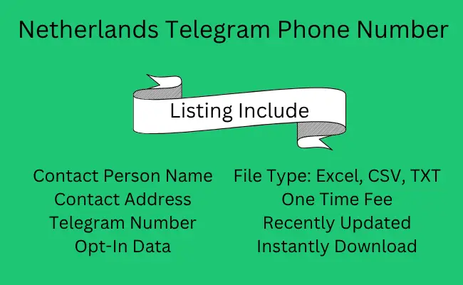 Netherlands Telegram Phone Number
