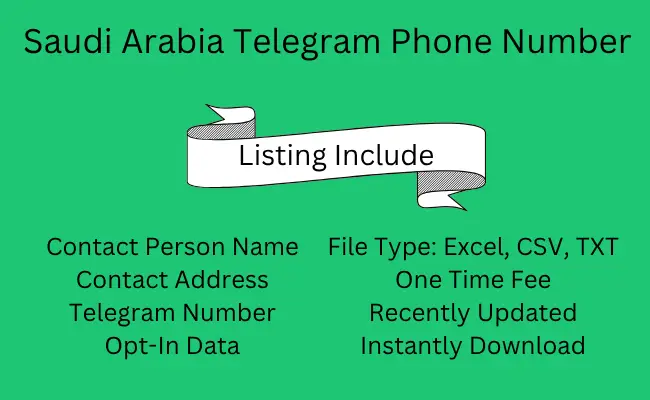 Saudi Arabia Telegram Phone Number